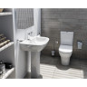 Комплект напольного унитаза VITRA ZENTRUM OPEN-BACK, сиденье микролифт, механизм 3/6 л 9012B003-7204